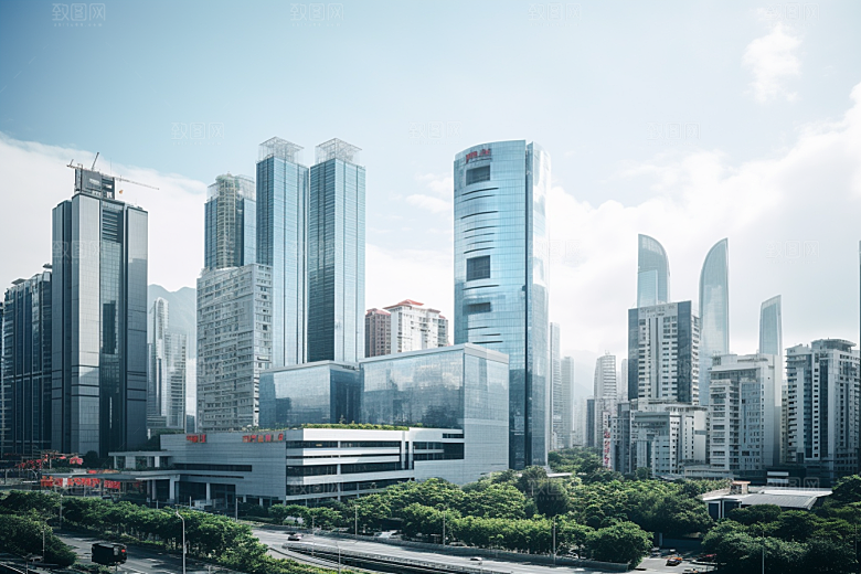深圳城市风光风景景色摄影图