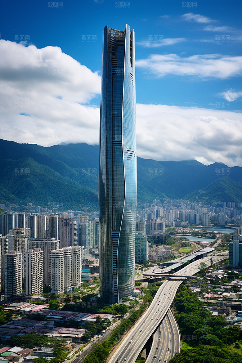 深圳城市风光都市风景摄影图