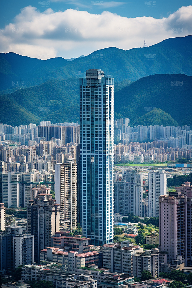 深圳城市风光新城都市摄影图