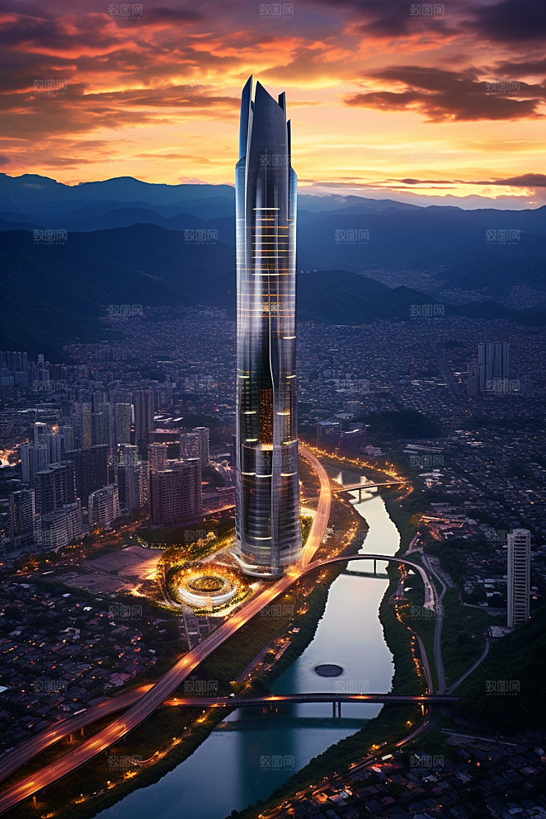 深圳城市风光旅游都市摄影图