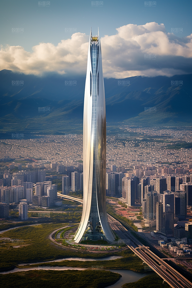 深圳城市风光新城风景摄影图