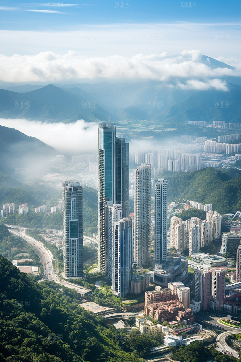 深圳城市风光景色风景摄影图
