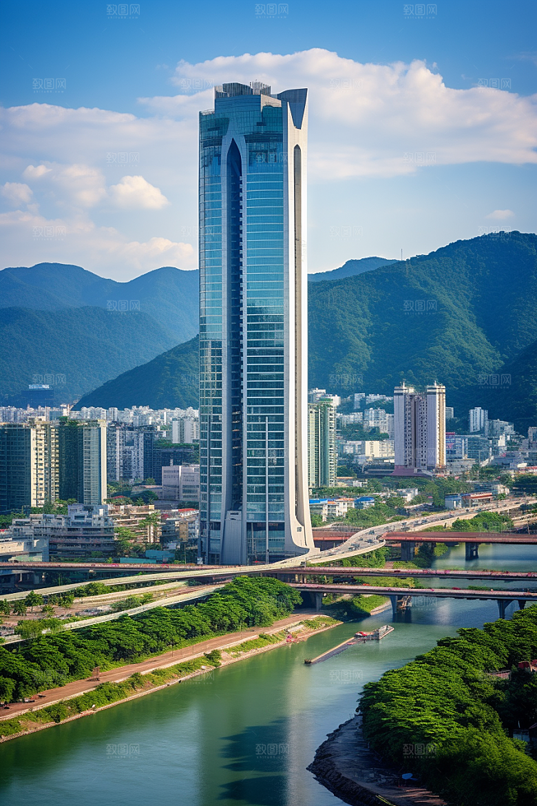 深圳城市风光高清旅行摄影图