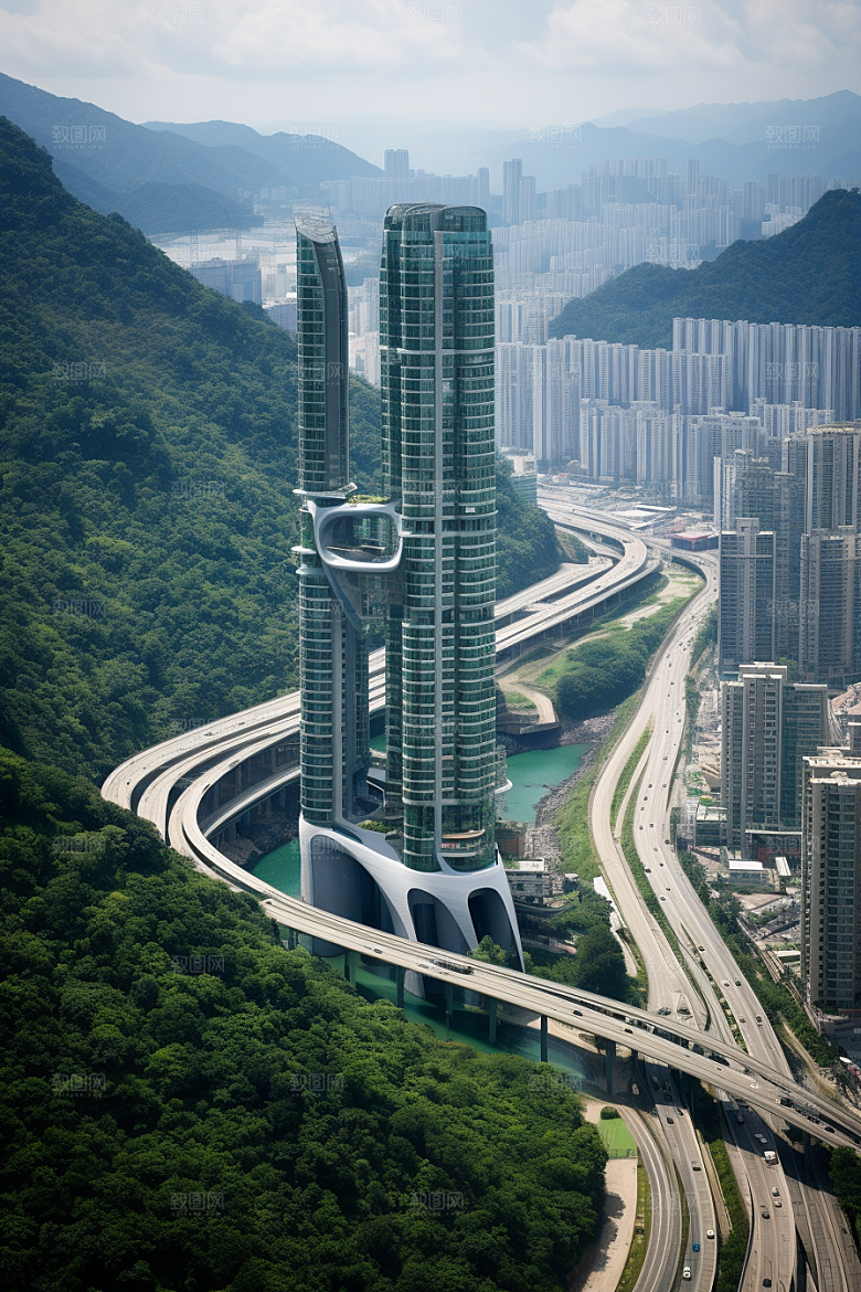 深圳城市风光景色旅游摄影图