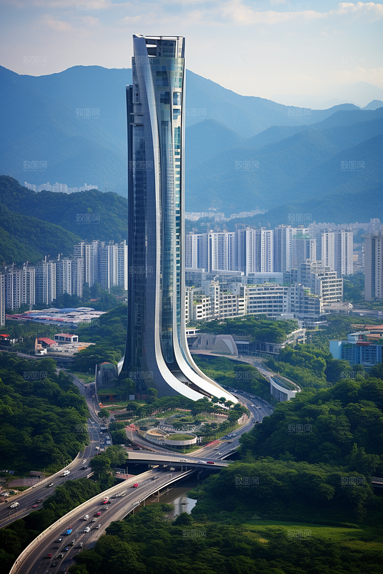 深圳城市风光地标风景摄影图