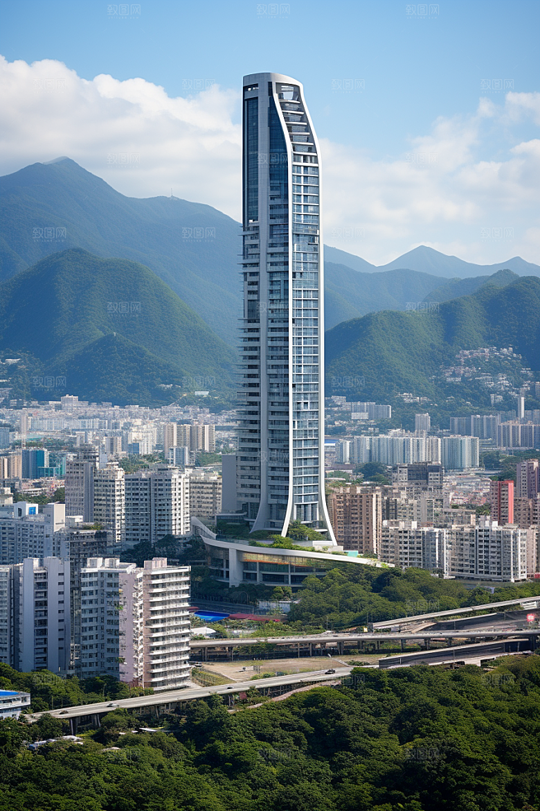 深圳城市风光经济特区景色摄影图