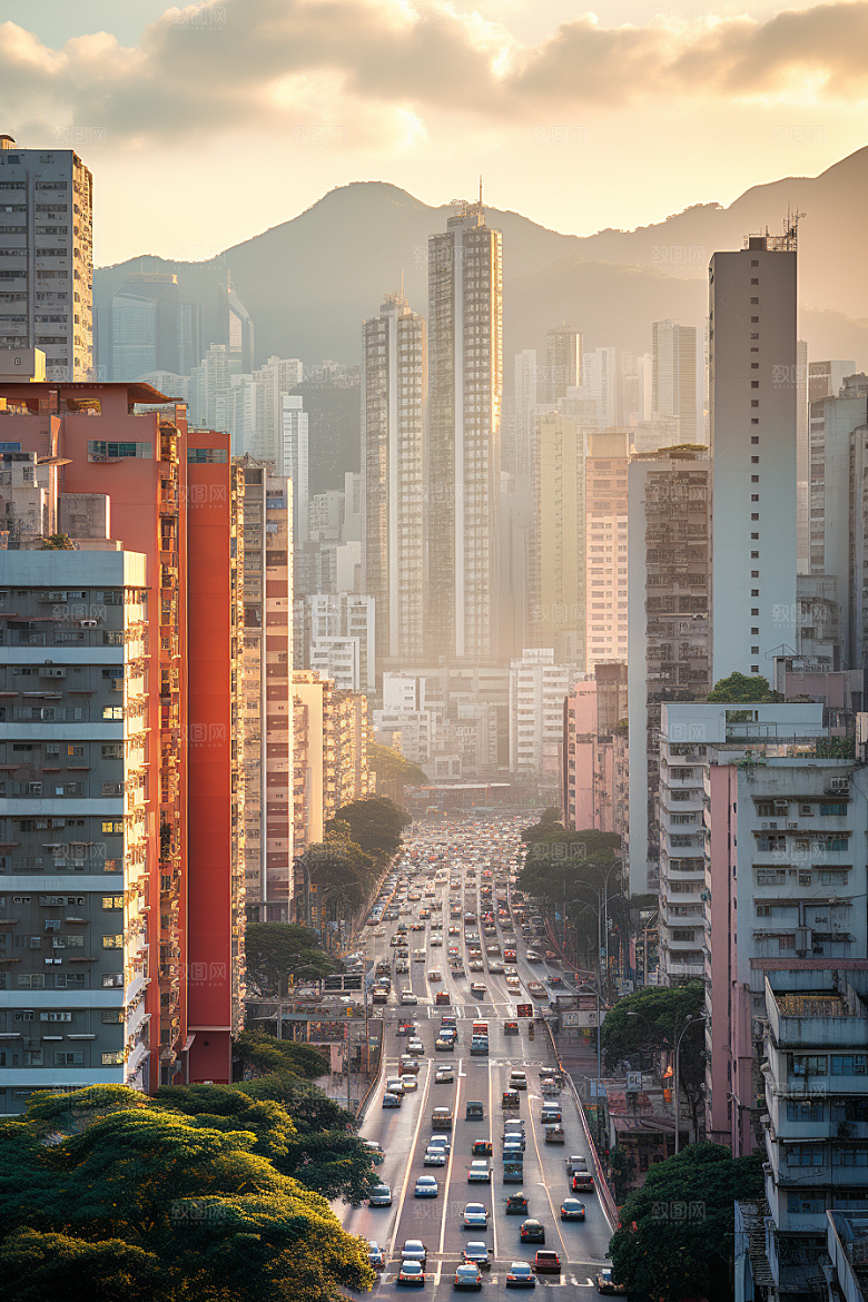 深圳城市风光风景新城摄影图
