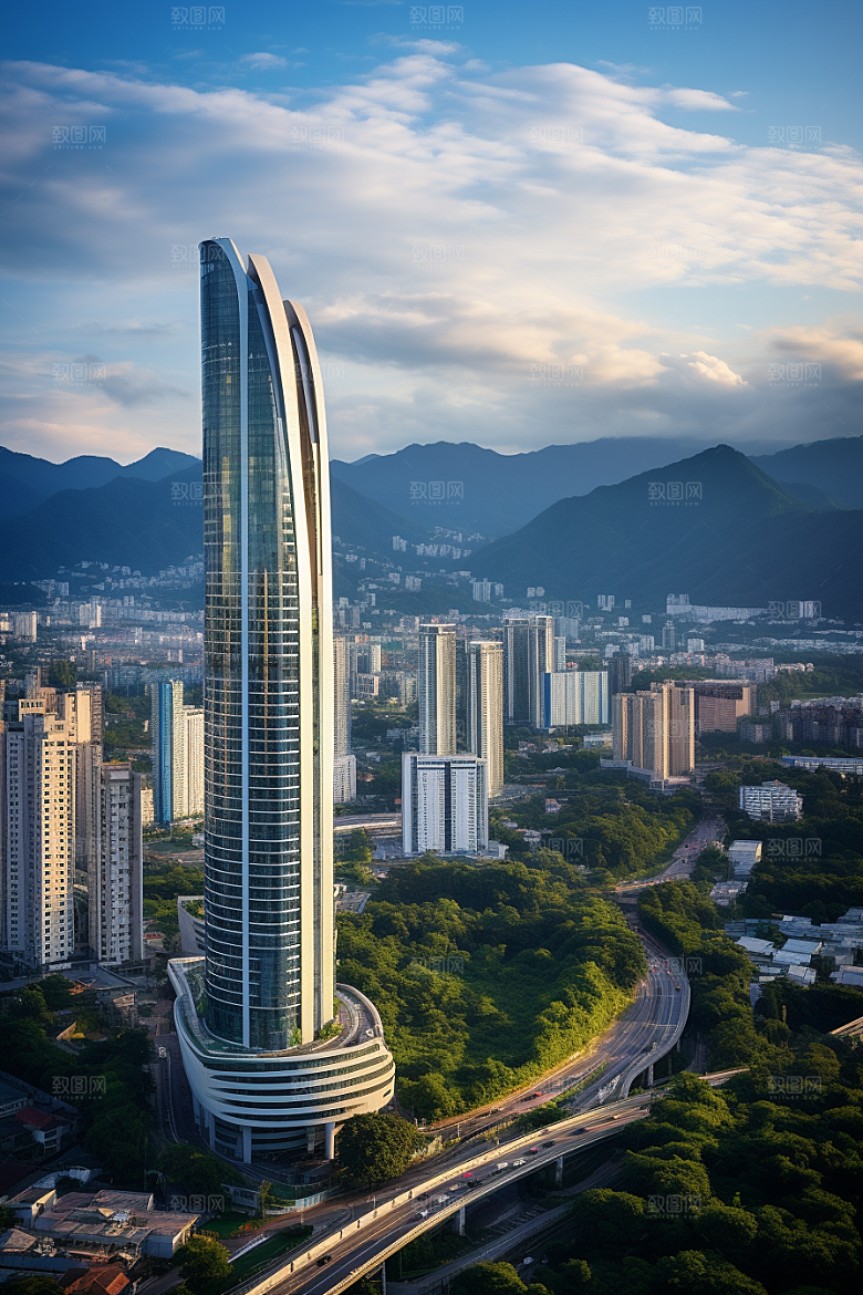 深圳城市风光国内游景色摄影图