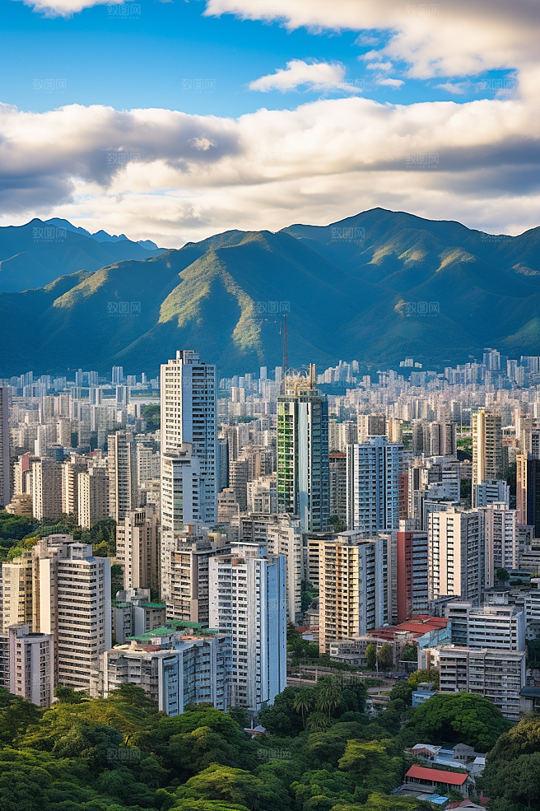 深圳城市风光经济特区旅游摄影图