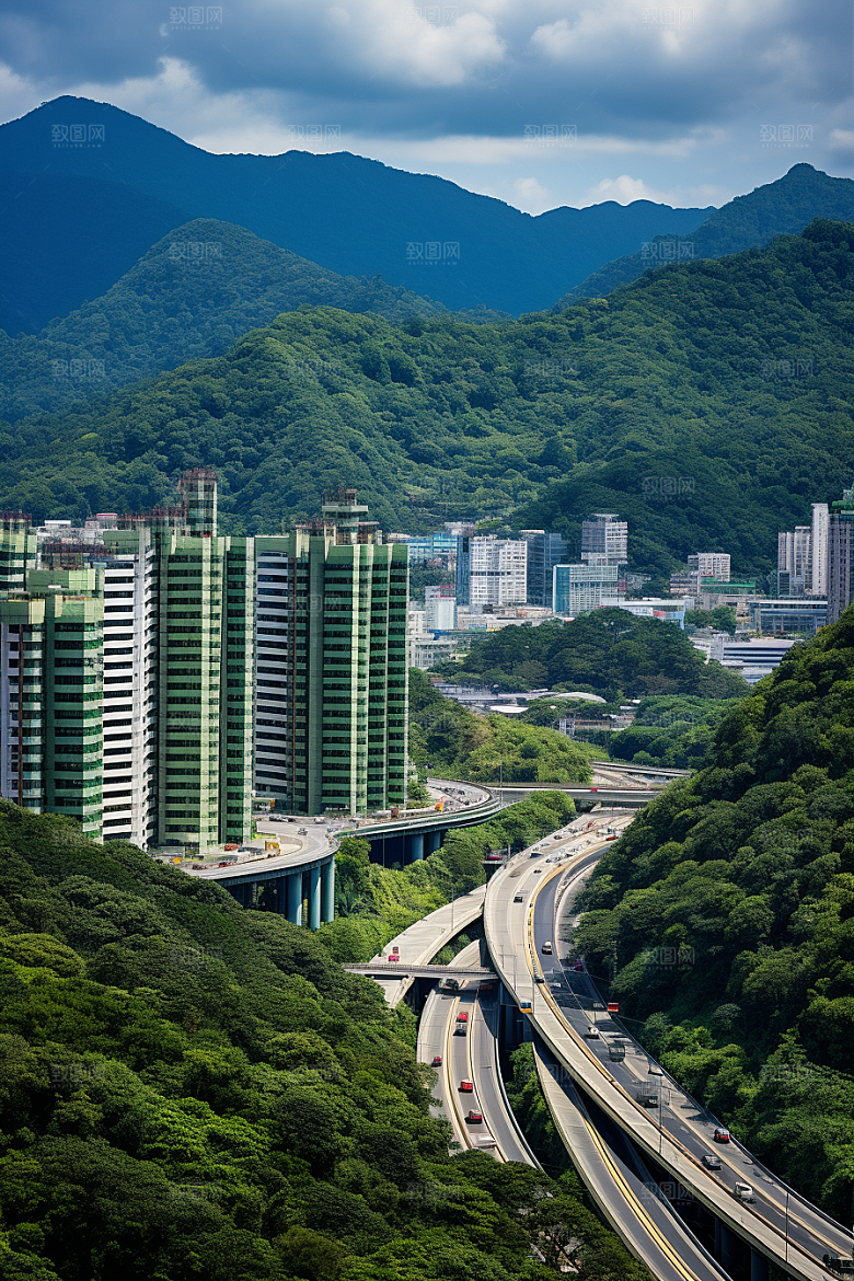 深圳城市风光高清地标摄影图