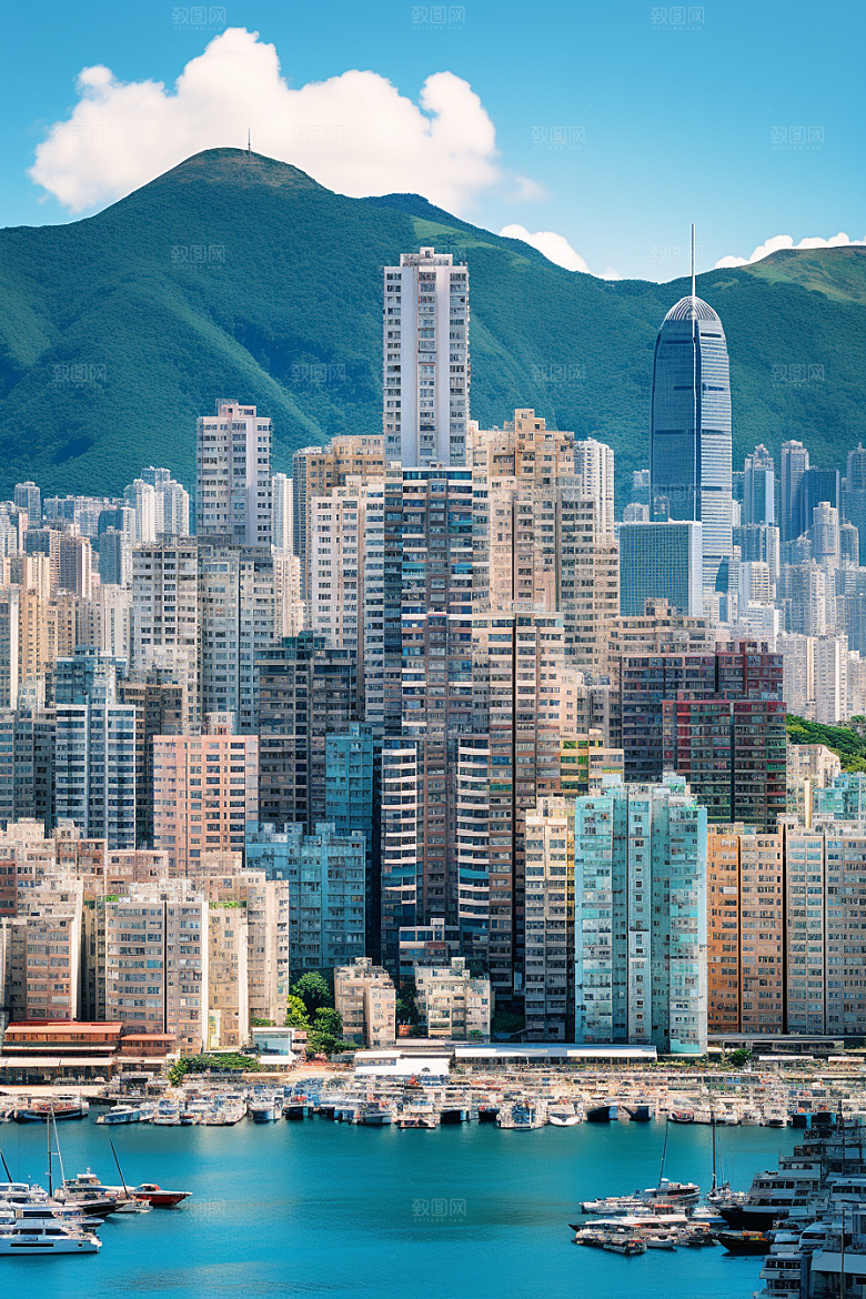 深圳城市风光经济特区旅行摄影图