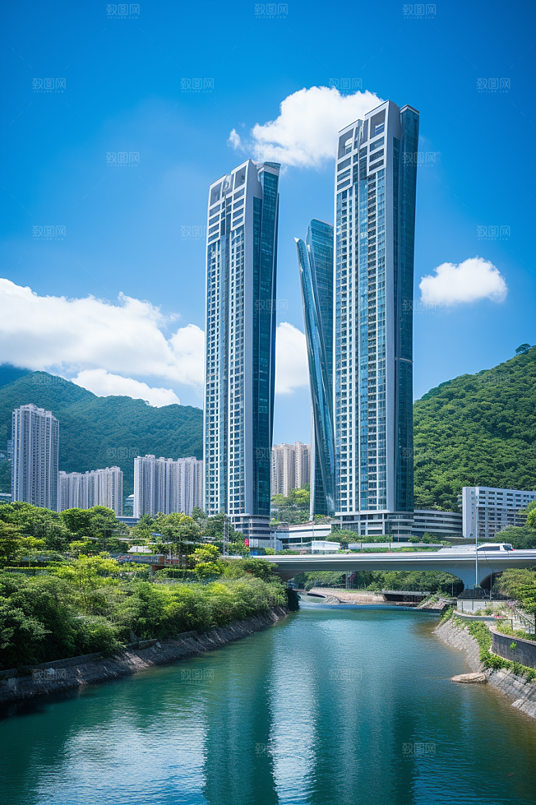 深圳城市风光国内游地标摄影图