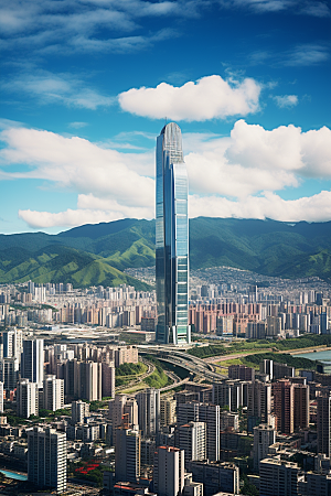 深圳城市风光都市风景摄影图