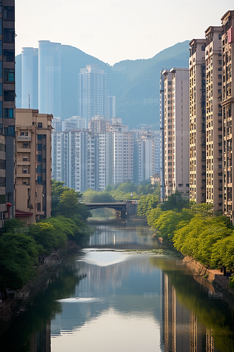 深圳城市风光都市现代化摄影图