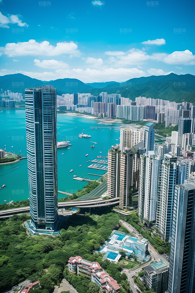 深圳城市风光经济特区景色摄影图