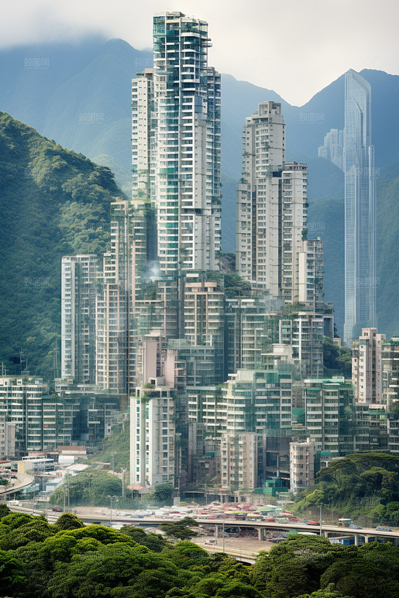深圳城市风光经济特区现代化摄影图