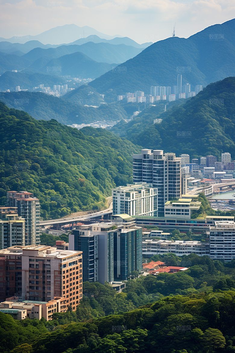 深圳城市风光现代化地标摄影图