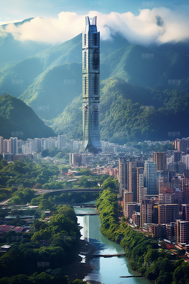 深圳城市风光国内游景色摄影图
