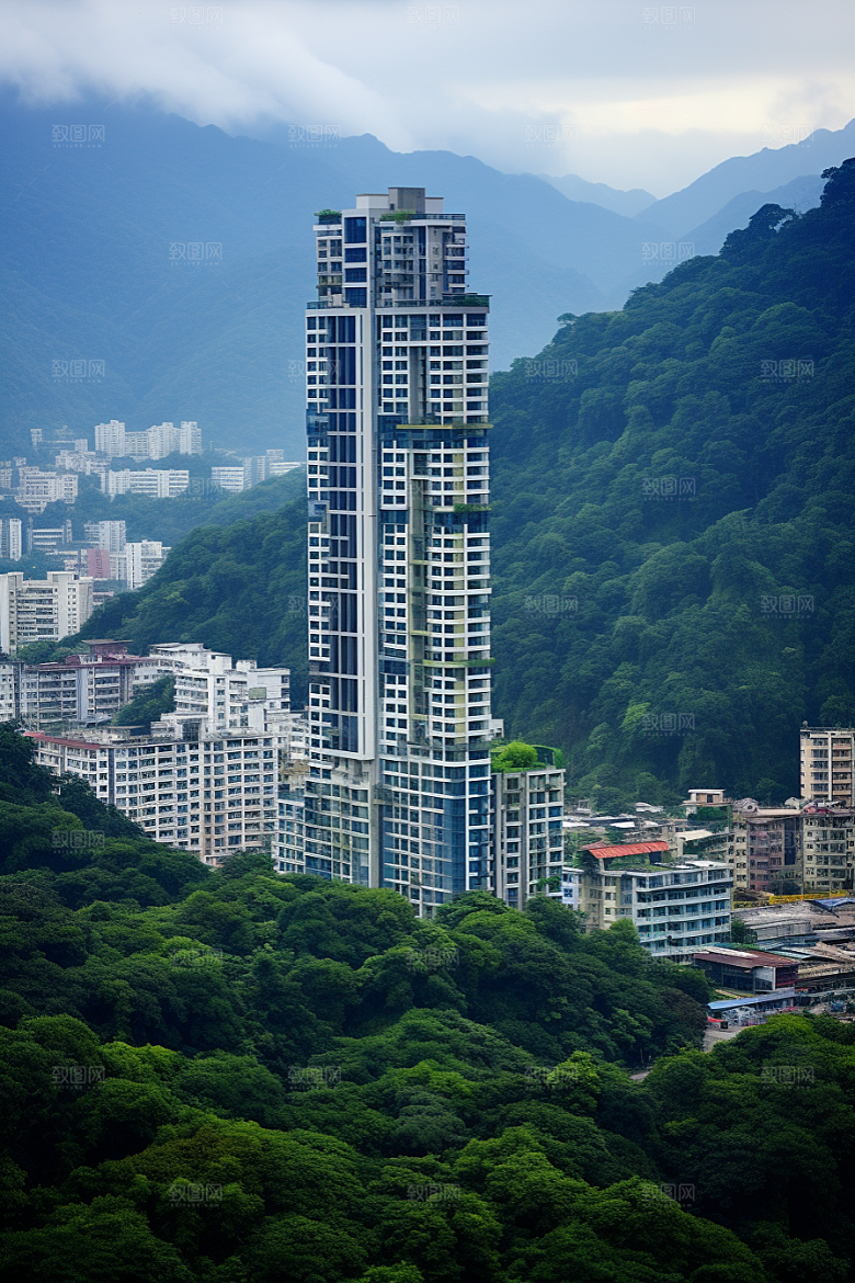 深圳城市风光高清景色摄影图