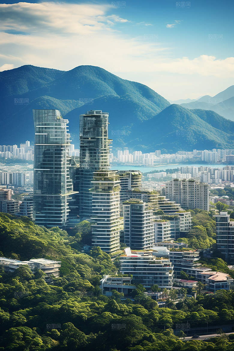 深圳城市风光都市地标摄影图