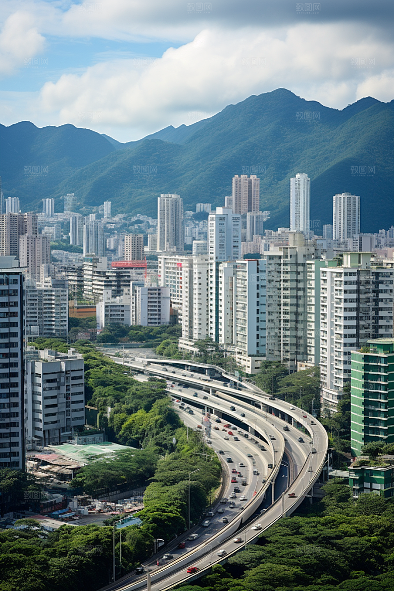 深圳城市风光高清新城摄影图