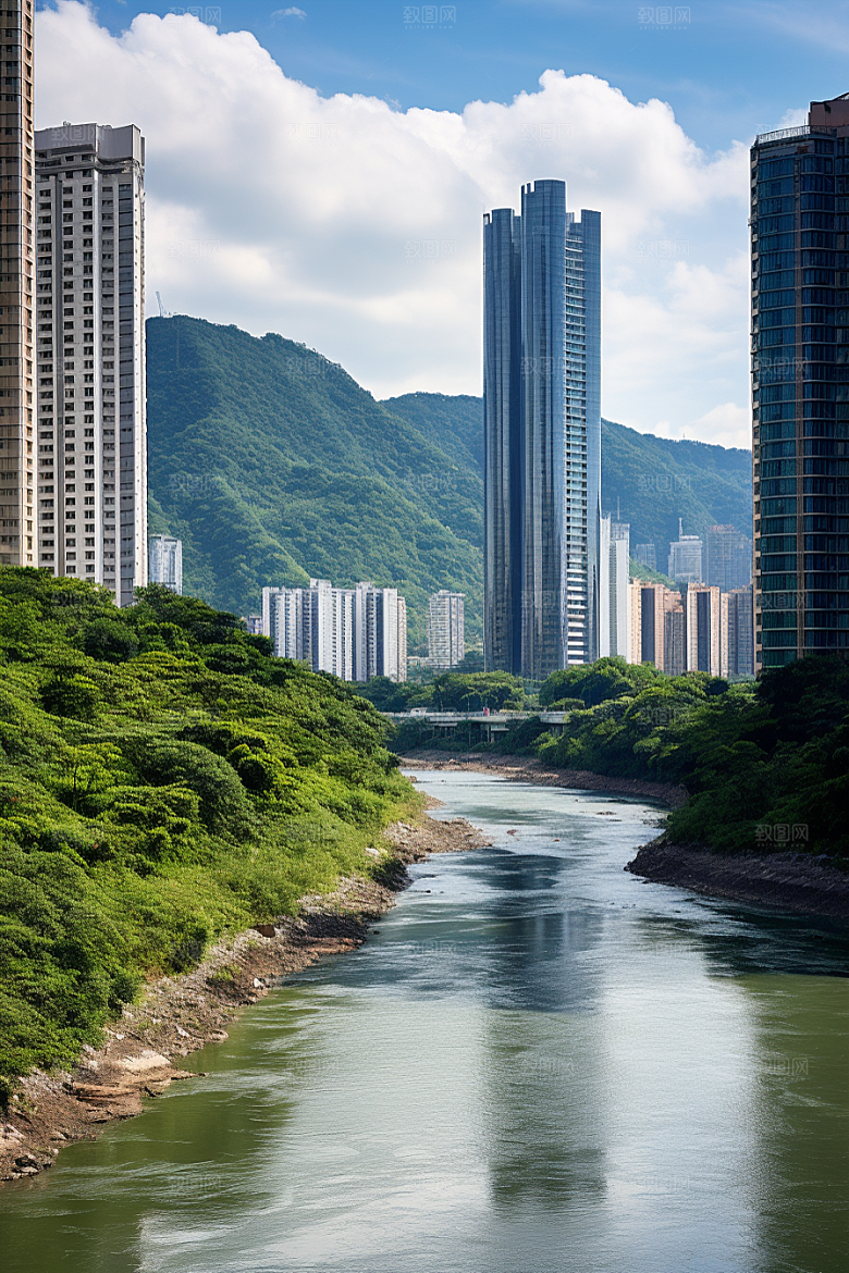 深圳城市风光高清旅行摄影图