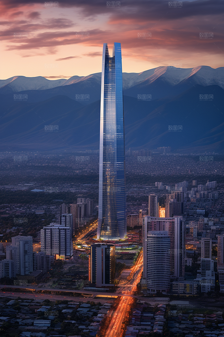 深圳城市风光旅游现代化摄影图