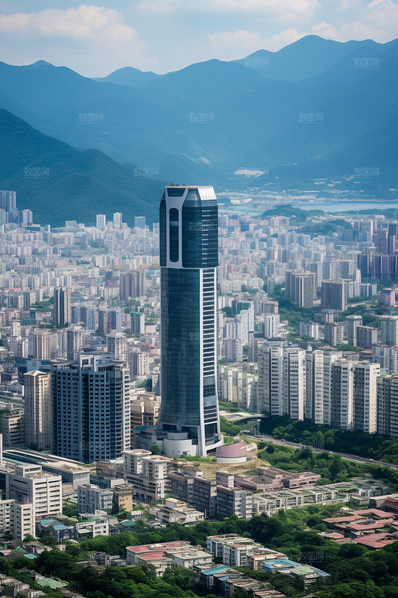 深圳城市风光经济特区地标摄影图
