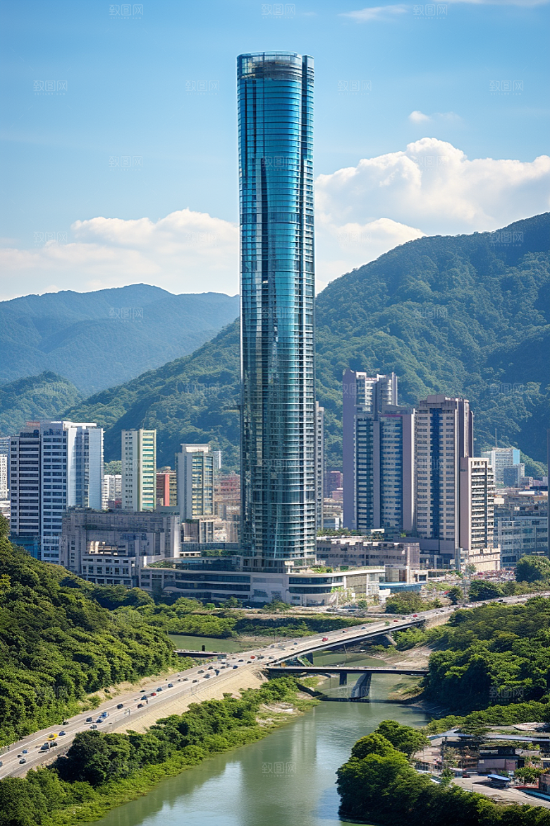 深圳城市风光都市现代化摄影图