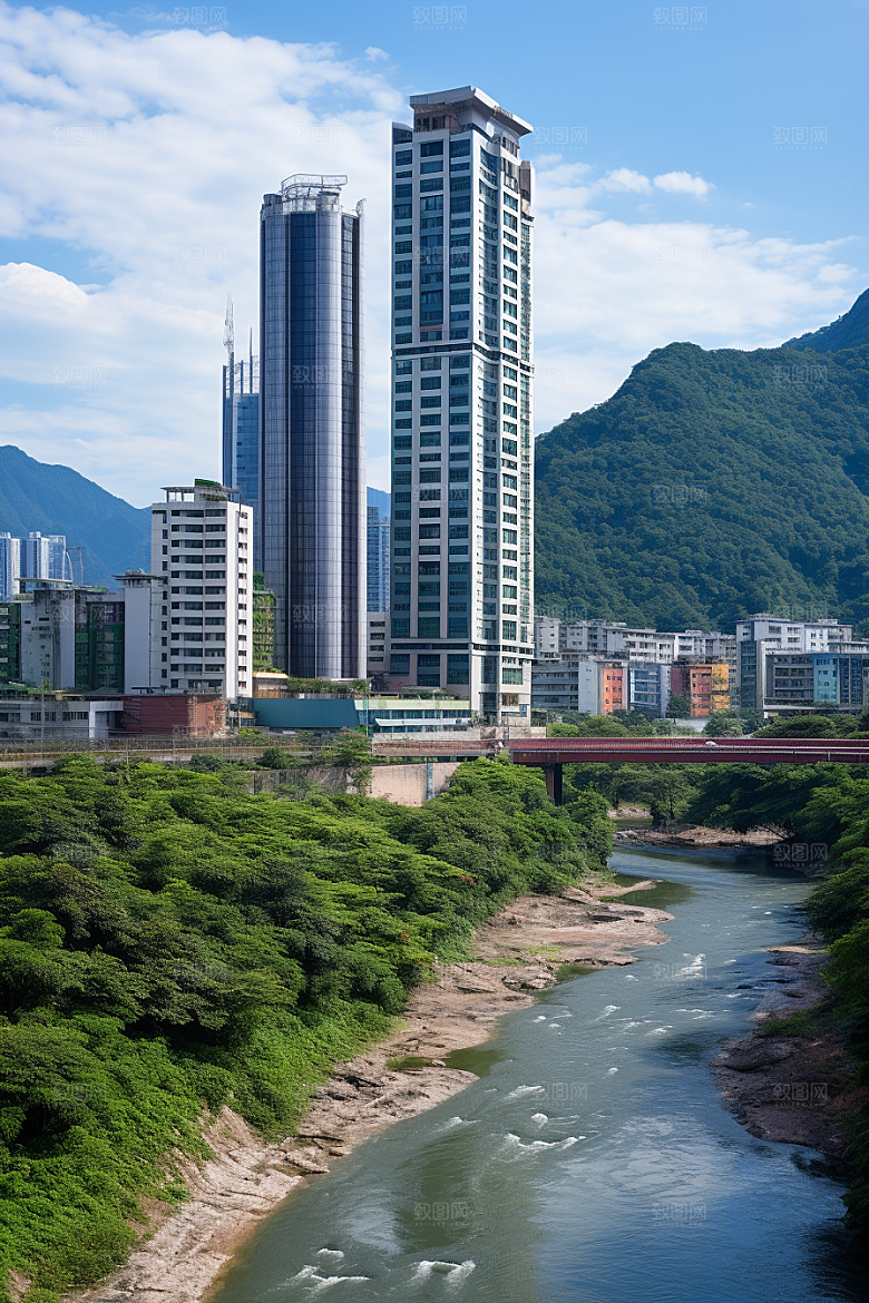 深圳城市风光国内游景色摄影图