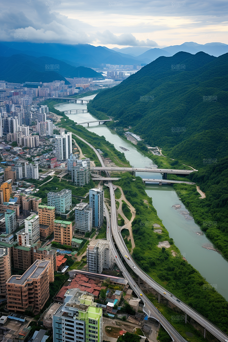 深圳城市风光风景新城摄影图