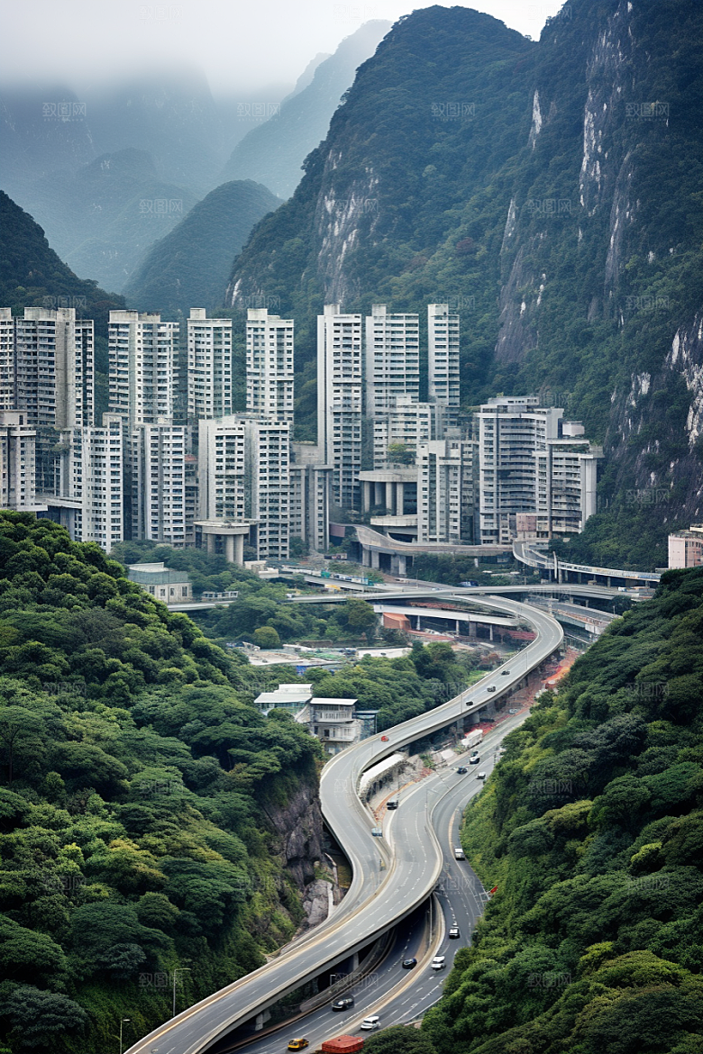 深圳城市风光经济特区旅行摄影图