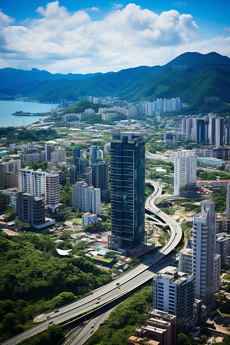 深圳城市风光风景旅行摄影图