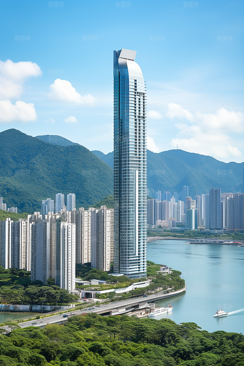 深圳城市风光都市地标摄影图