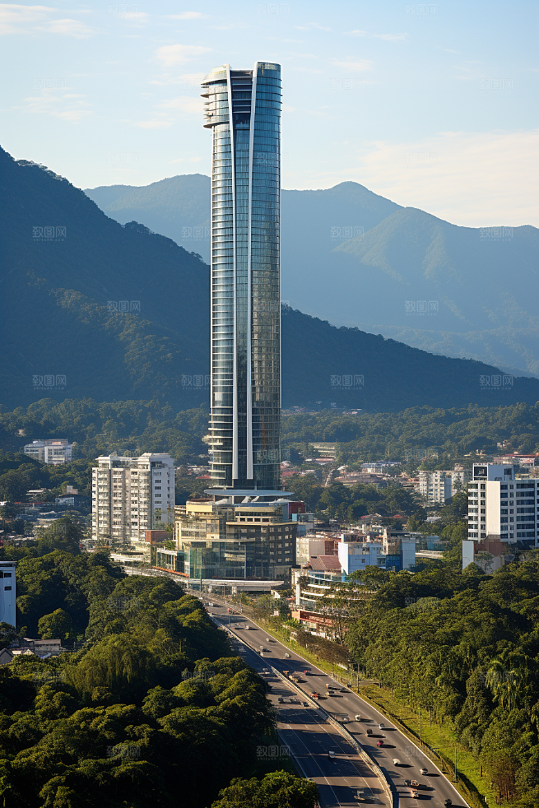 深圳城市风光景色新城摄影图