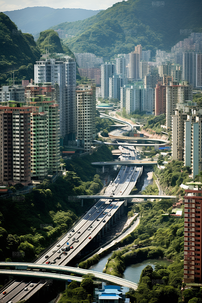 深圳城市风光旅游新城摄影图