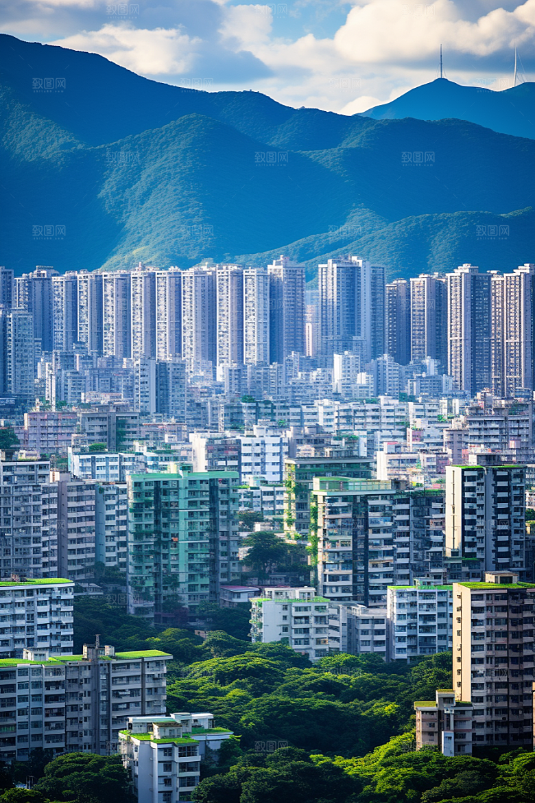 深圳城市风光新城都市摄影图