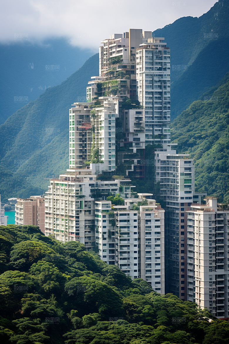 深圳城市风光经济特区旅行摄影图