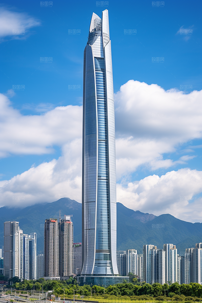 深圳城市风光经济特区风景摄影图