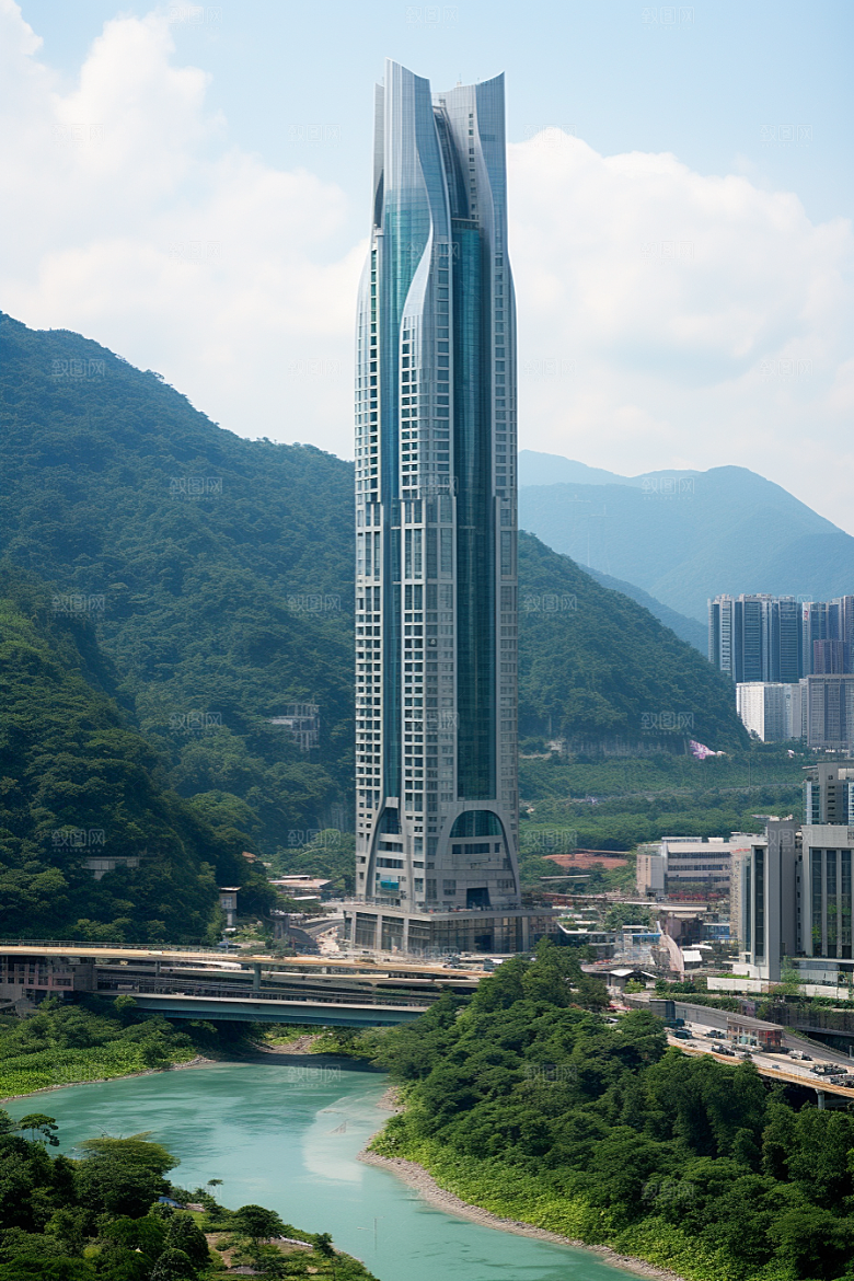 深圳城市风光现代化旅游摄影图