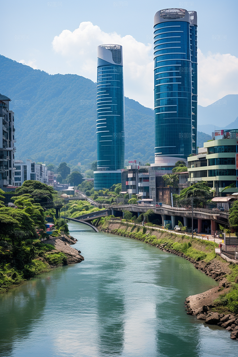 深圳城市风光国内游旅行摄影图