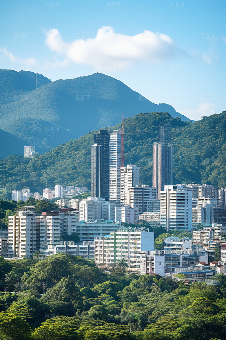 深圳城市风光地标景色摄影图