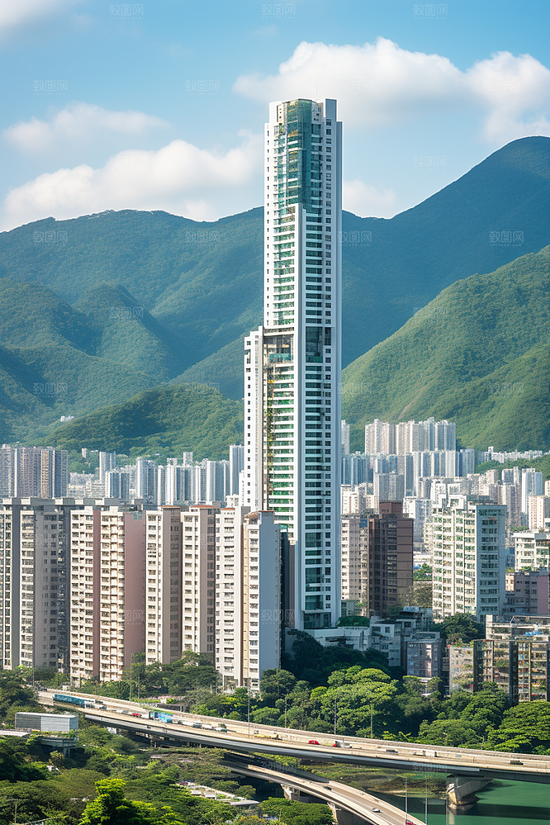 深圳城市风光经济特区新城摄影图