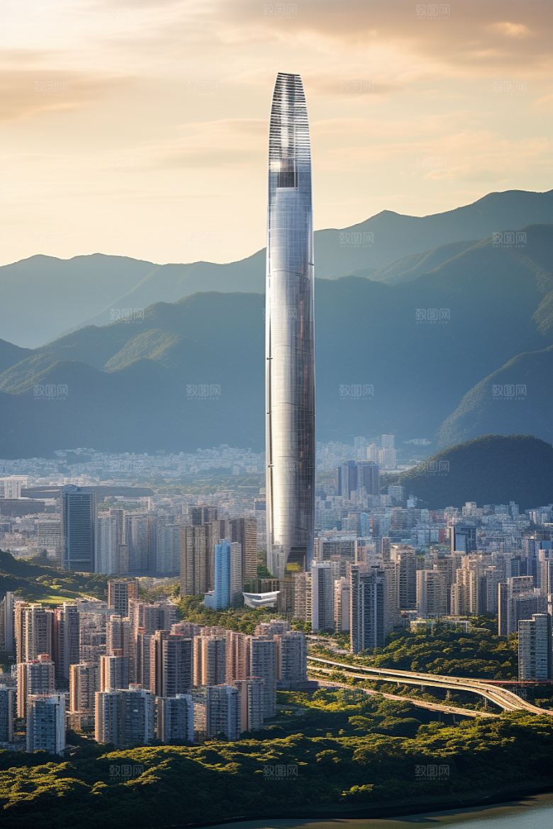 深圳城市风光国内游景色摄影图