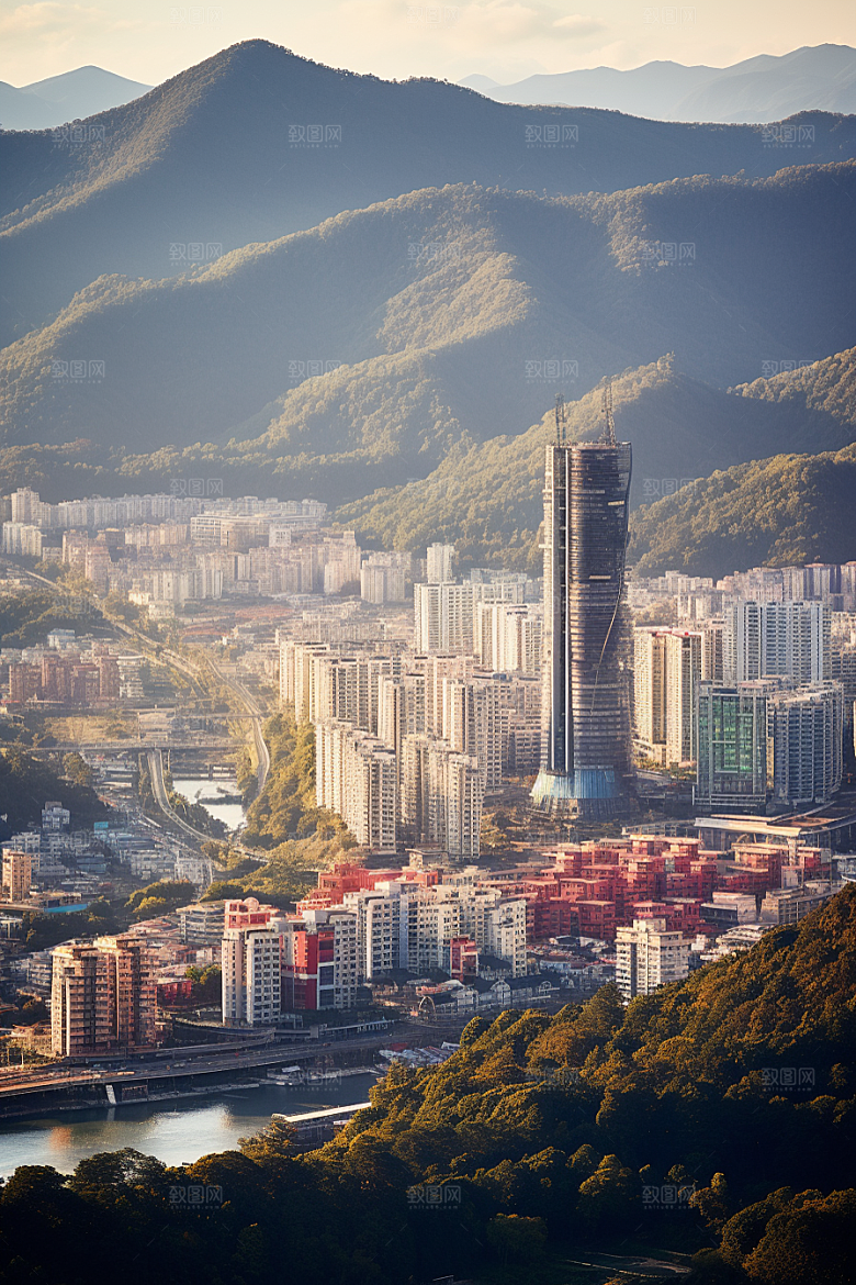 深圳城市风光国内游景色摄影图