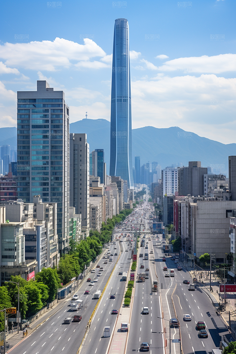 深圳城市风光高清都市摄影图