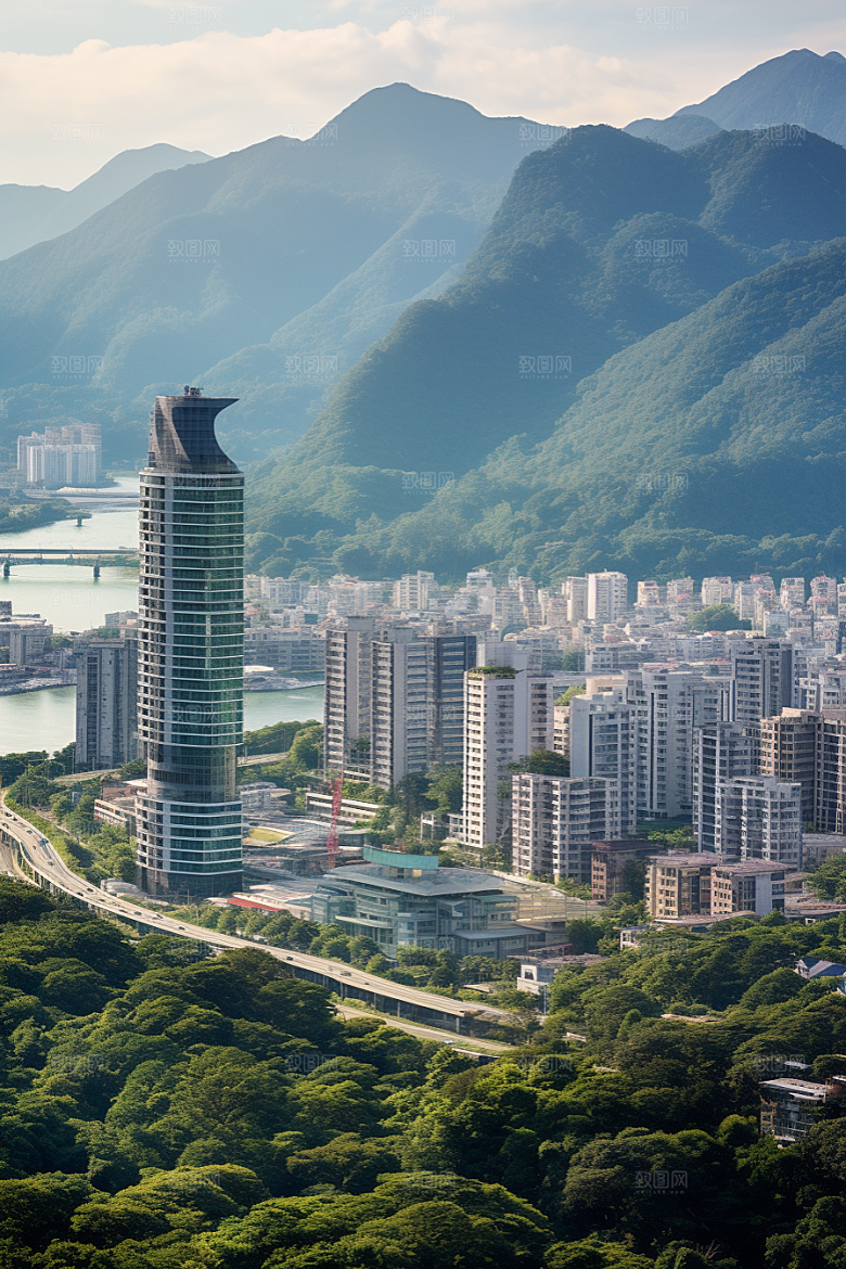 深圳城市风光现代化旅行摄影图
