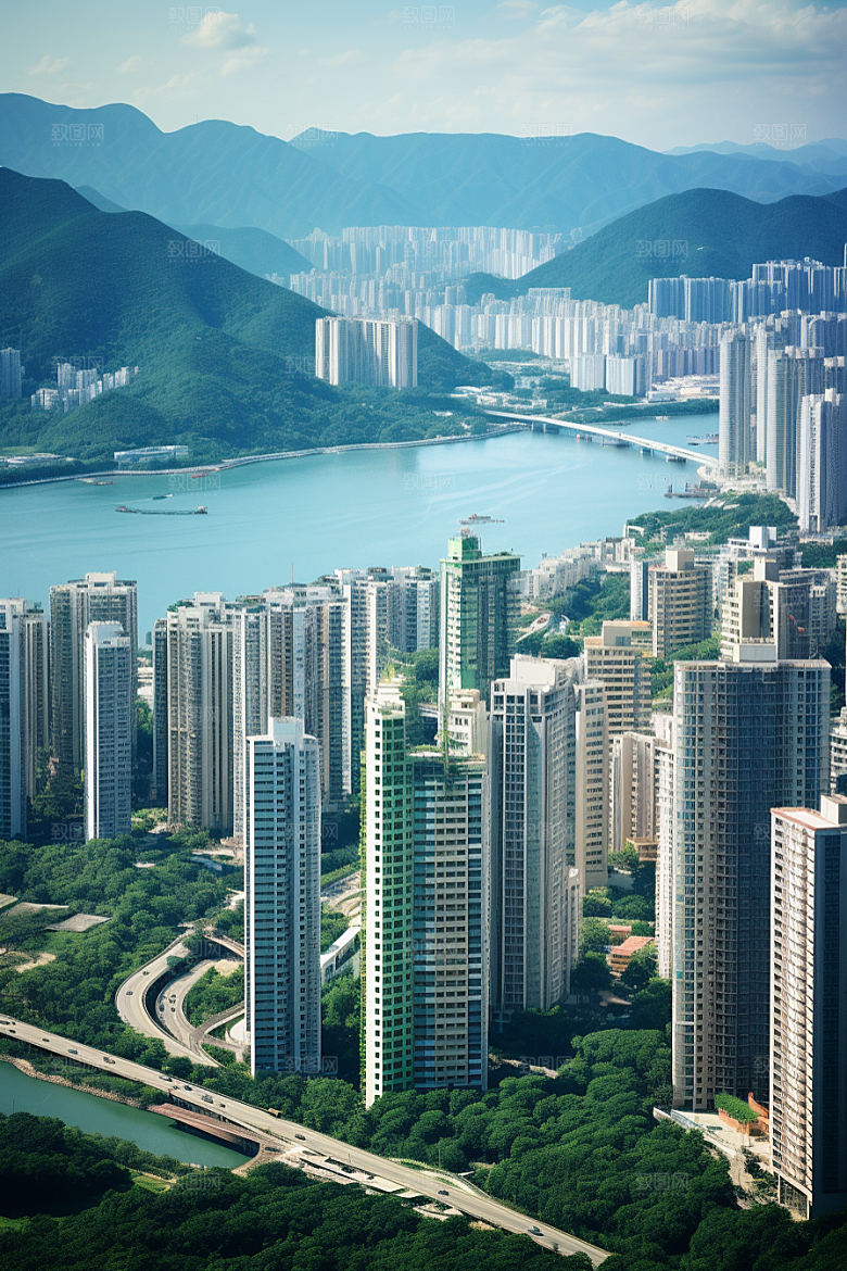 深圳城市风光旅行风景摄影图