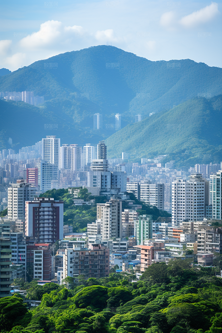 深圳城市风光现代化风景摄影图