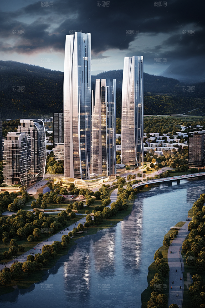 深圳城市风光景色地标摄影图